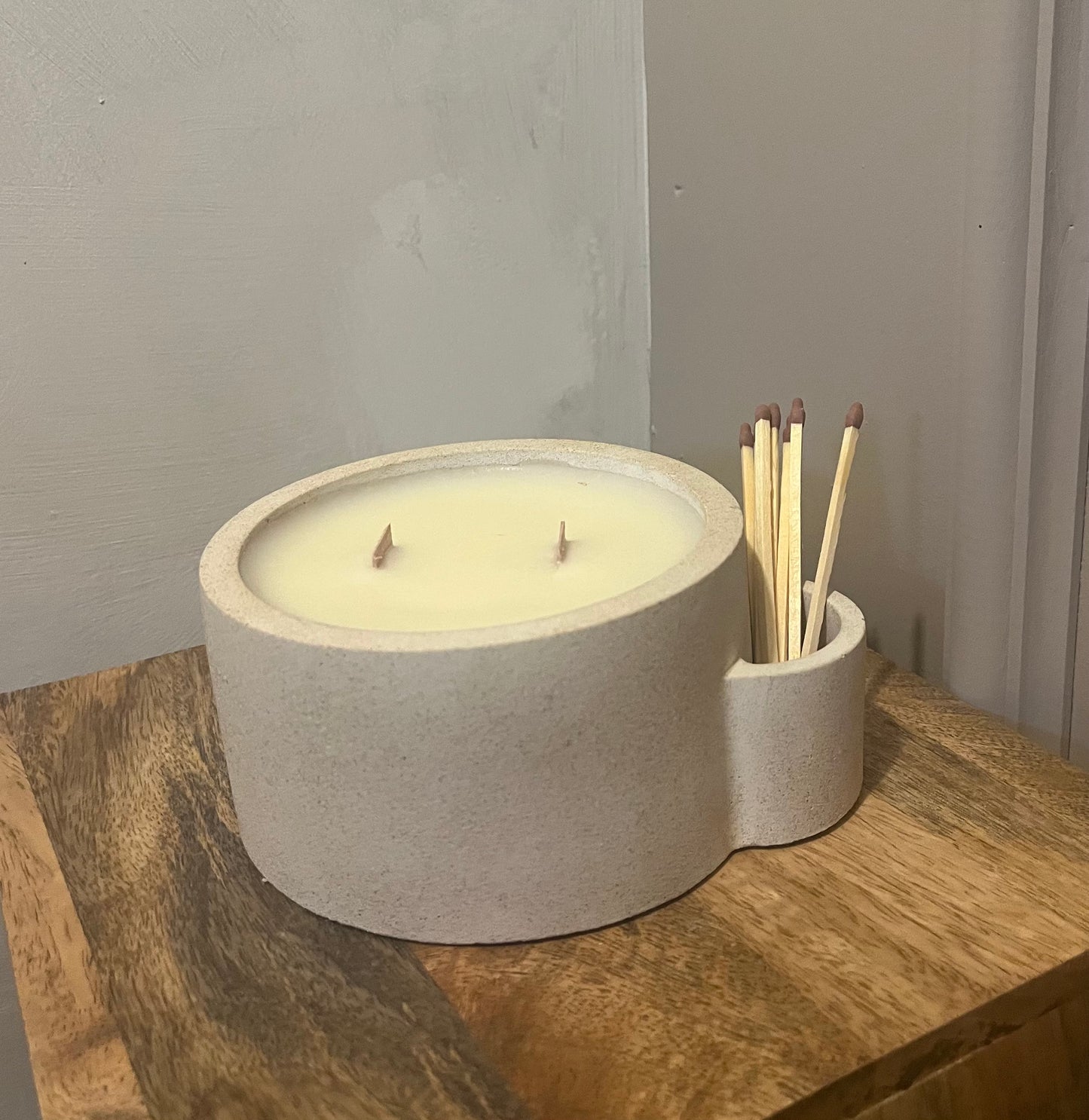 Handmade Candle vessel and Candle